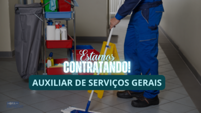Vaga de Emprego: Auxiliar de Serviços Gerais