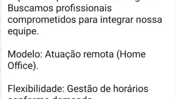 Oportunidade de emprego