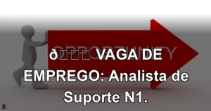 👉 VAGA DE EMPREGO: Analista de Suporte N1.