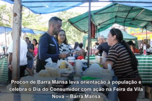 Procon de Barra Mansa leva orientação à população e celebra o Dia do Consumidor com ação na Feira da Vila Nova – Barra Mansa